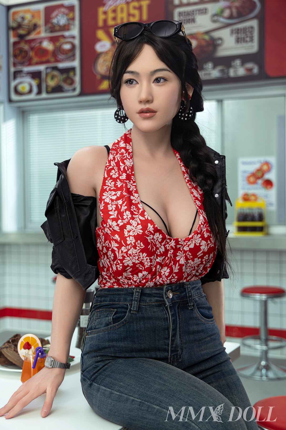 156cm/5ft1 C-Cup Full Silicone Sex Doll - MengXin