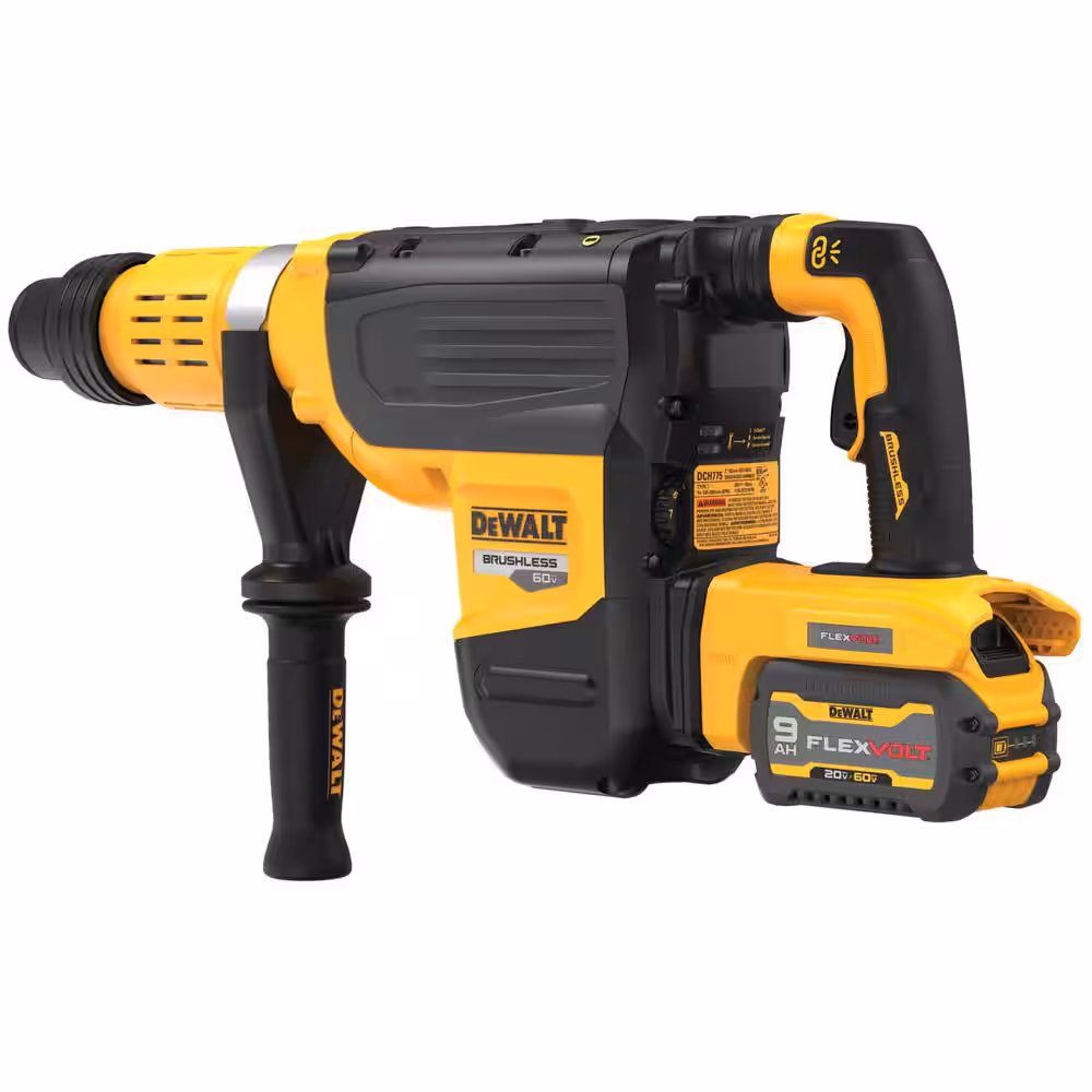 60V FLEXVOLT Lithium-Ion Cordless Brushless 2 in. SDS MAX Rotary Hammer Kit, (2) 9.0Ah Batteries, Charger and Kit Box