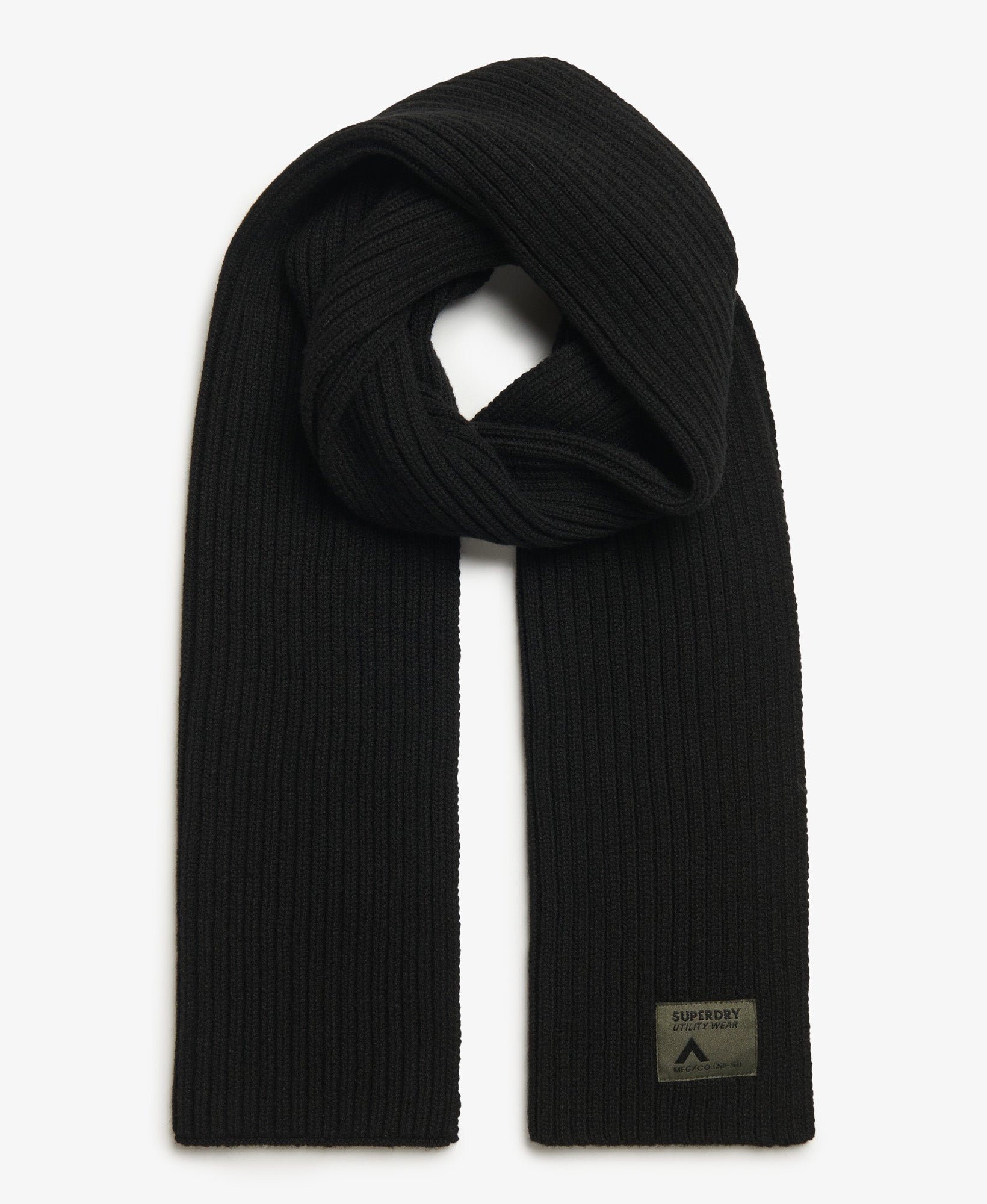 Workwear Knitted Scarf | Black