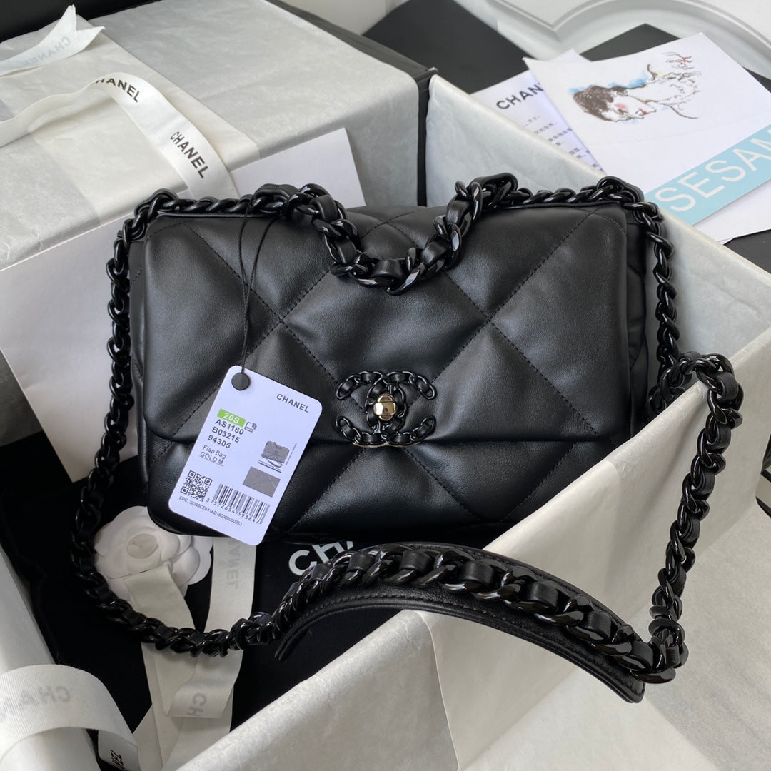 TOP CHANEL 19 Bag Small 26CM - All Black