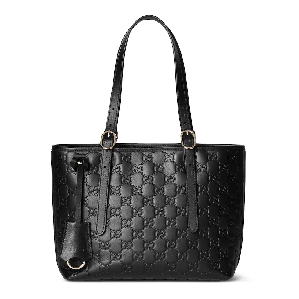 TOP GUCCI GG Emblem Handbag 25 x 20 x 10 cm - Black