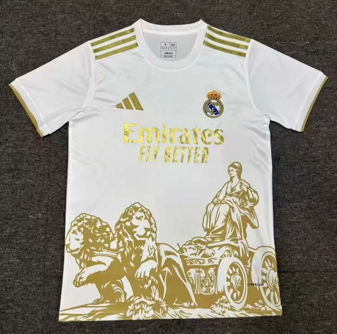 2025/2026 Real Madrid Special Edition Golden Football Shirt1:1 Thai Quality