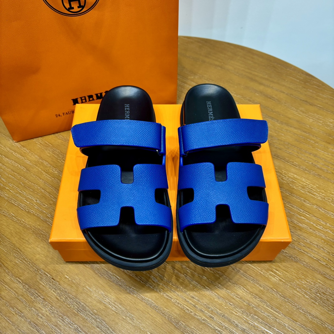 Hermès Chypre leather sandals （Replica）