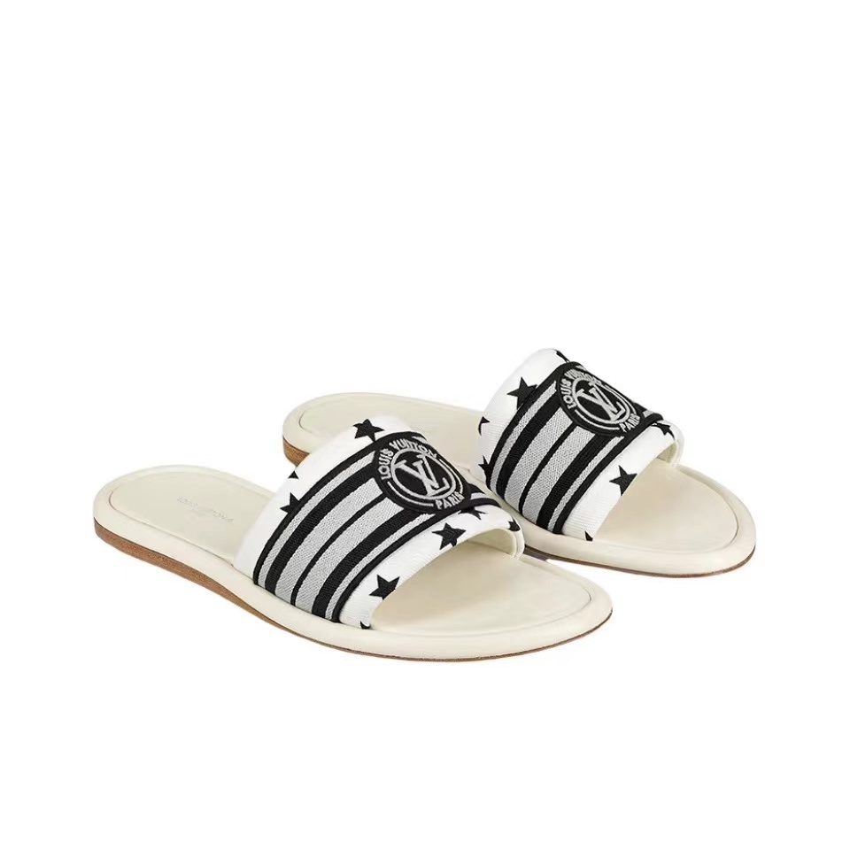 Louis Vuitton LV Magnetic Canvas Dashion Flip-flops Slide Sandal (Replica)