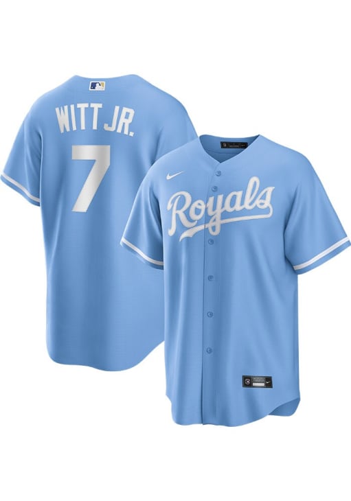 Men's Kansas City Royals Bobby Witt Jr. #7Jersey - Light Blue