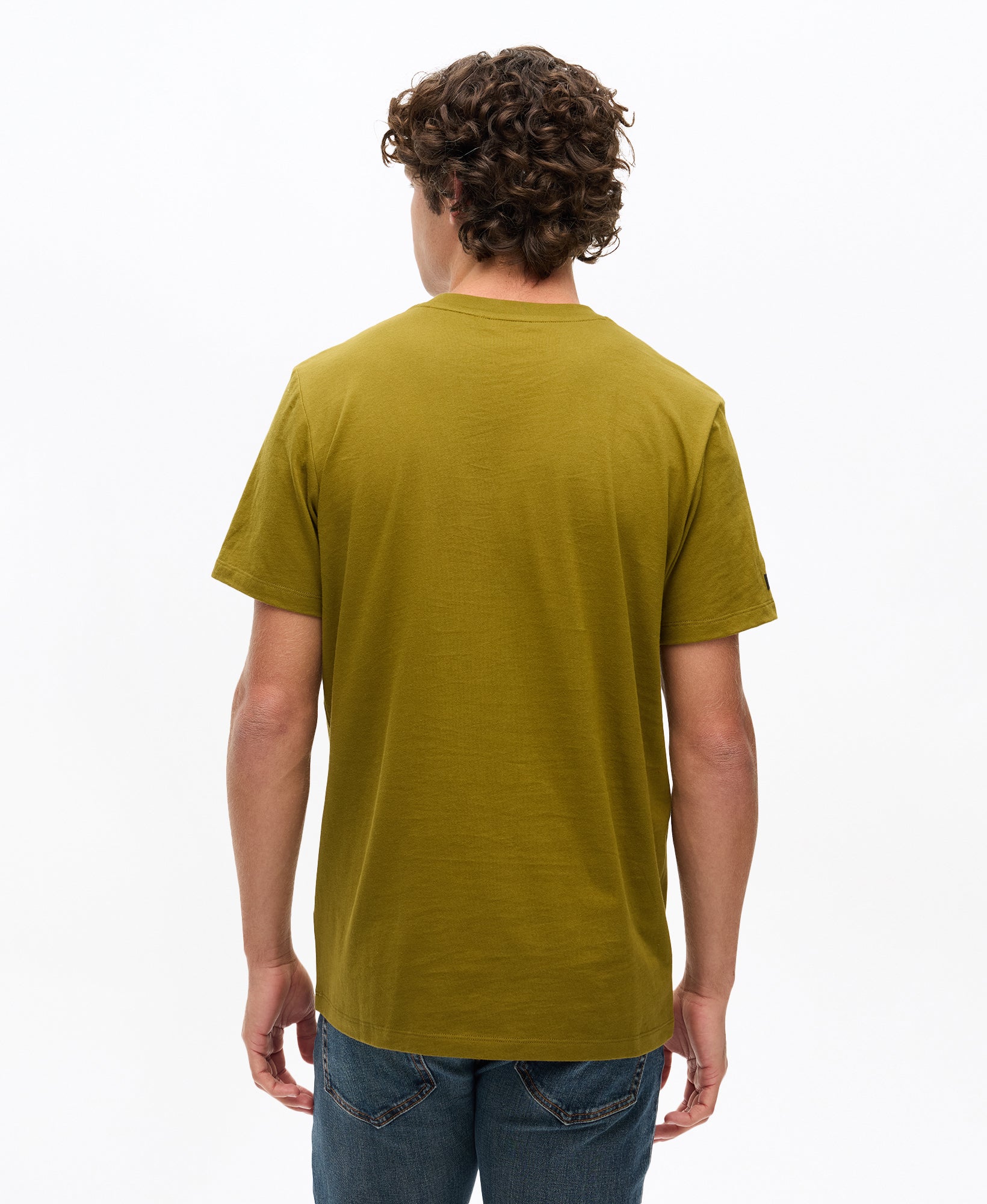 Tattoo Script Graphic Tee | Fir Green