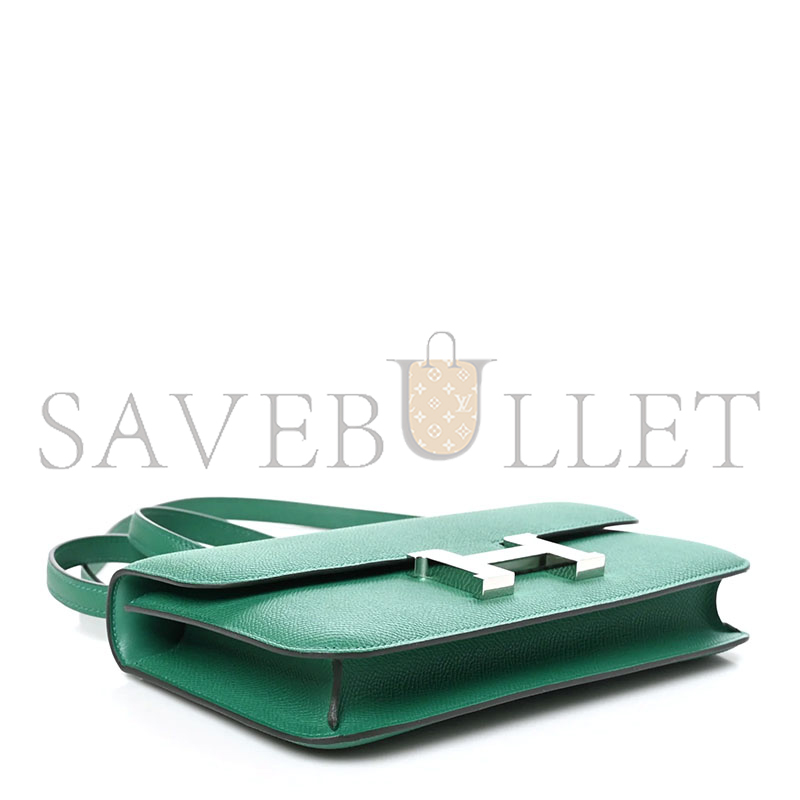 HERMES CONSTANCE ELAN EPSOM VERT VERTIGO PALLADIUM HARDWARE H085425CKU4 (26*16*6cm)