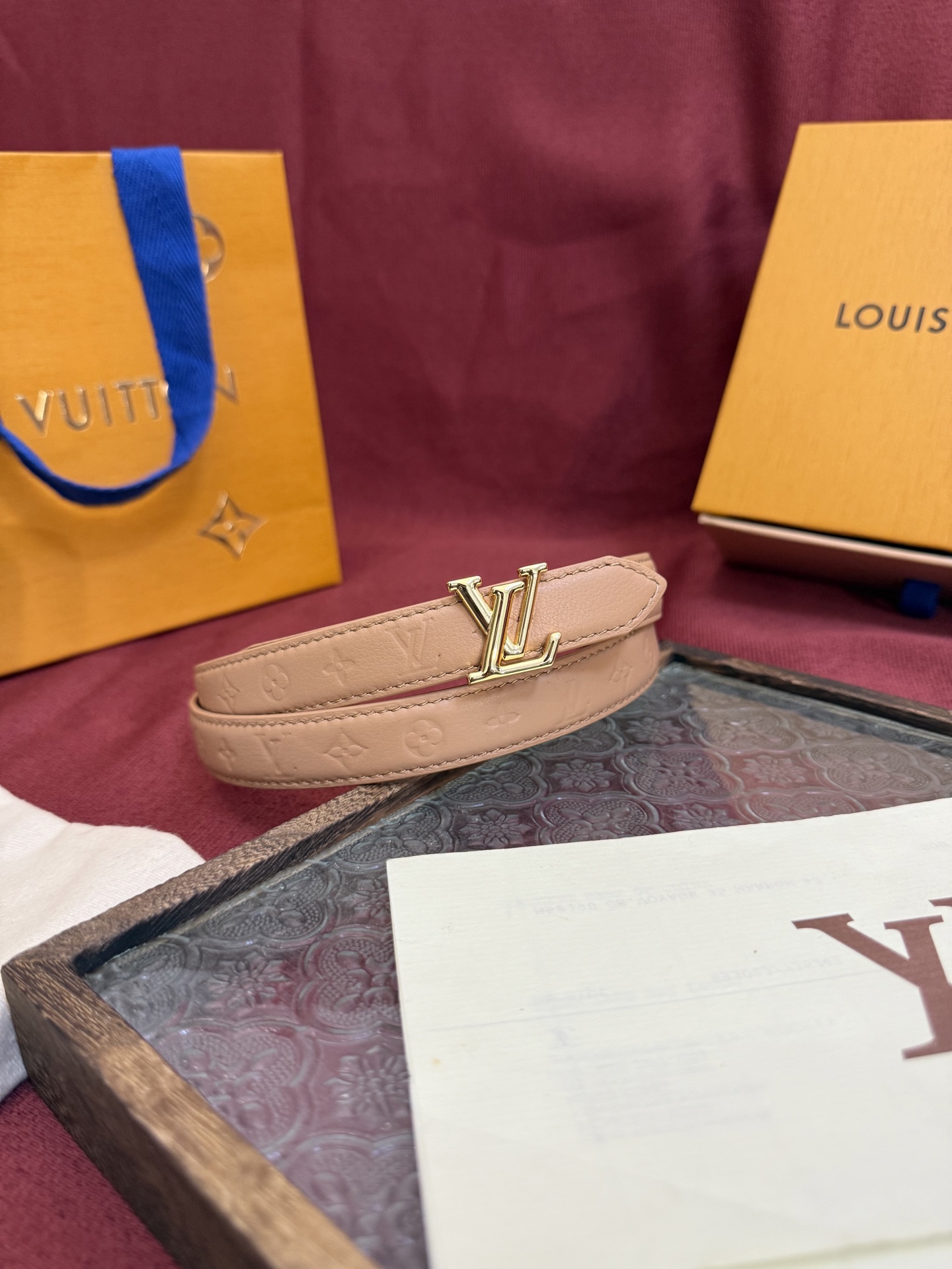 TOP Louis Vuitton LV Flowergram 20mm  Belt - 8 Colors