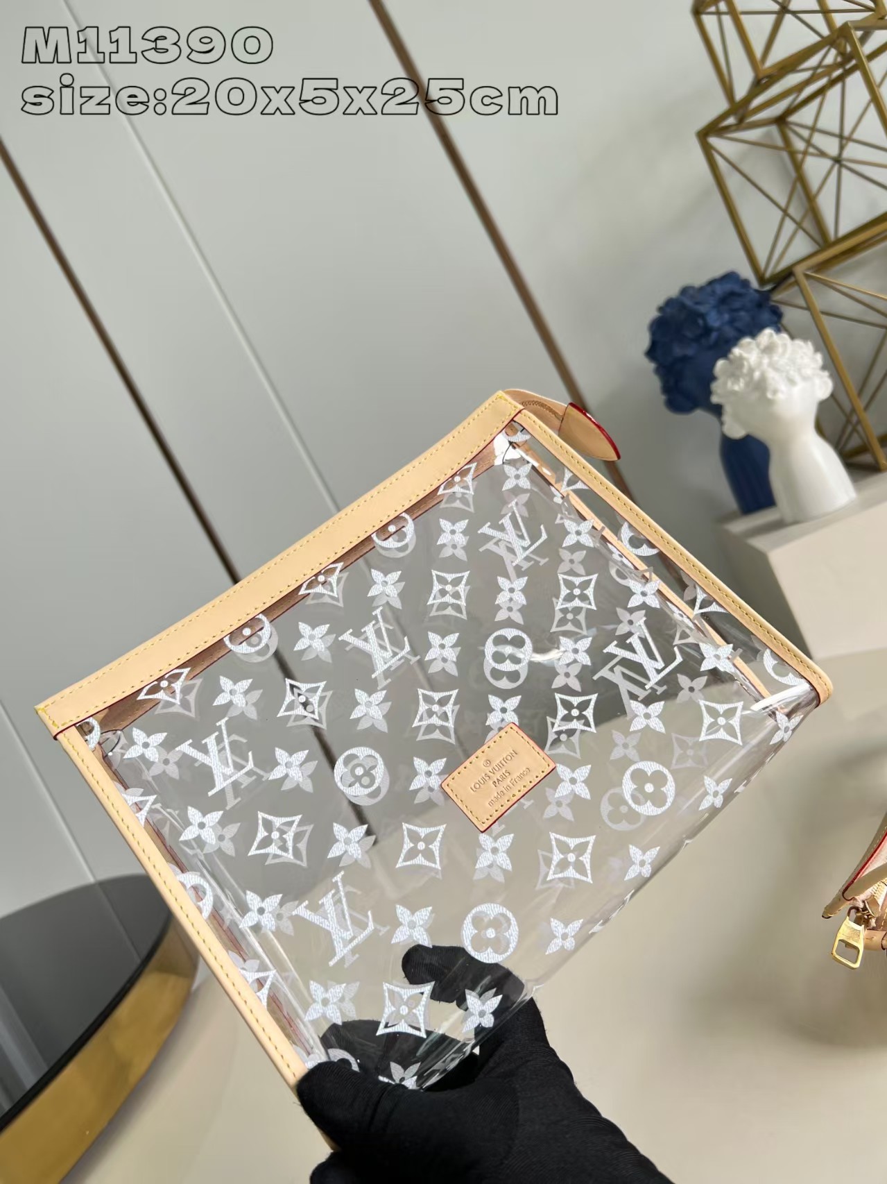 TOP Louis Vuitton LV Trio Poche Toilette  - Transparent