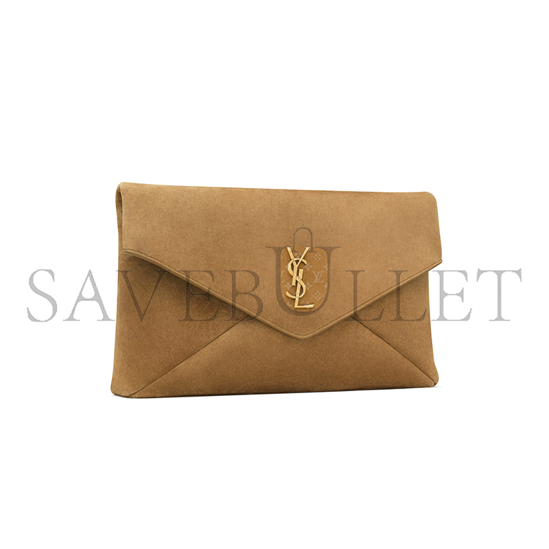 YSL CASSANDRE LARGE ENVELOPE POUCH IN SUEDE 7693071U80W3194 (29.5*18*4.5cm)