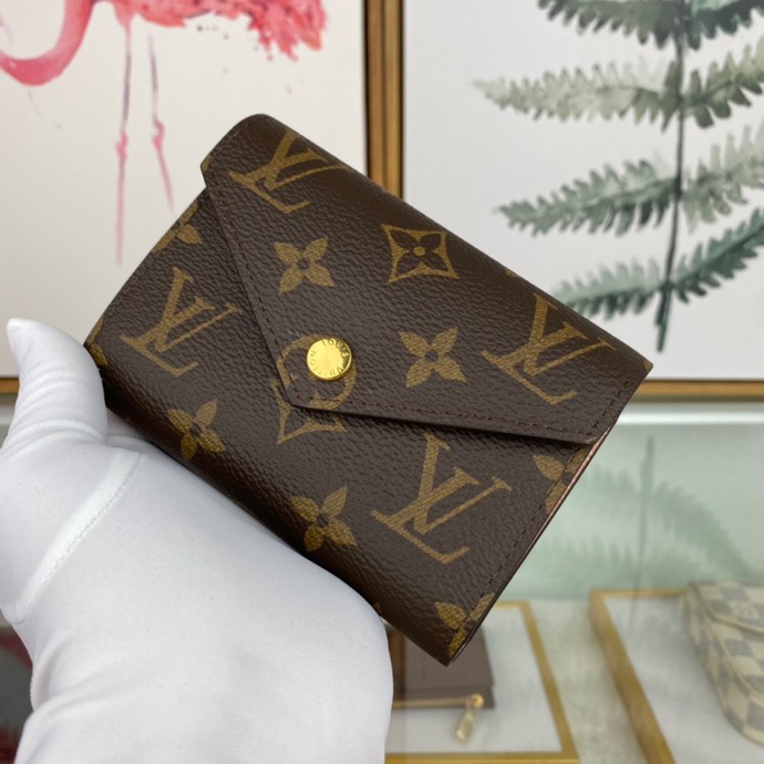 TOP Louis Vuitton LV LV Damier Victorine Wallet - 16 colors