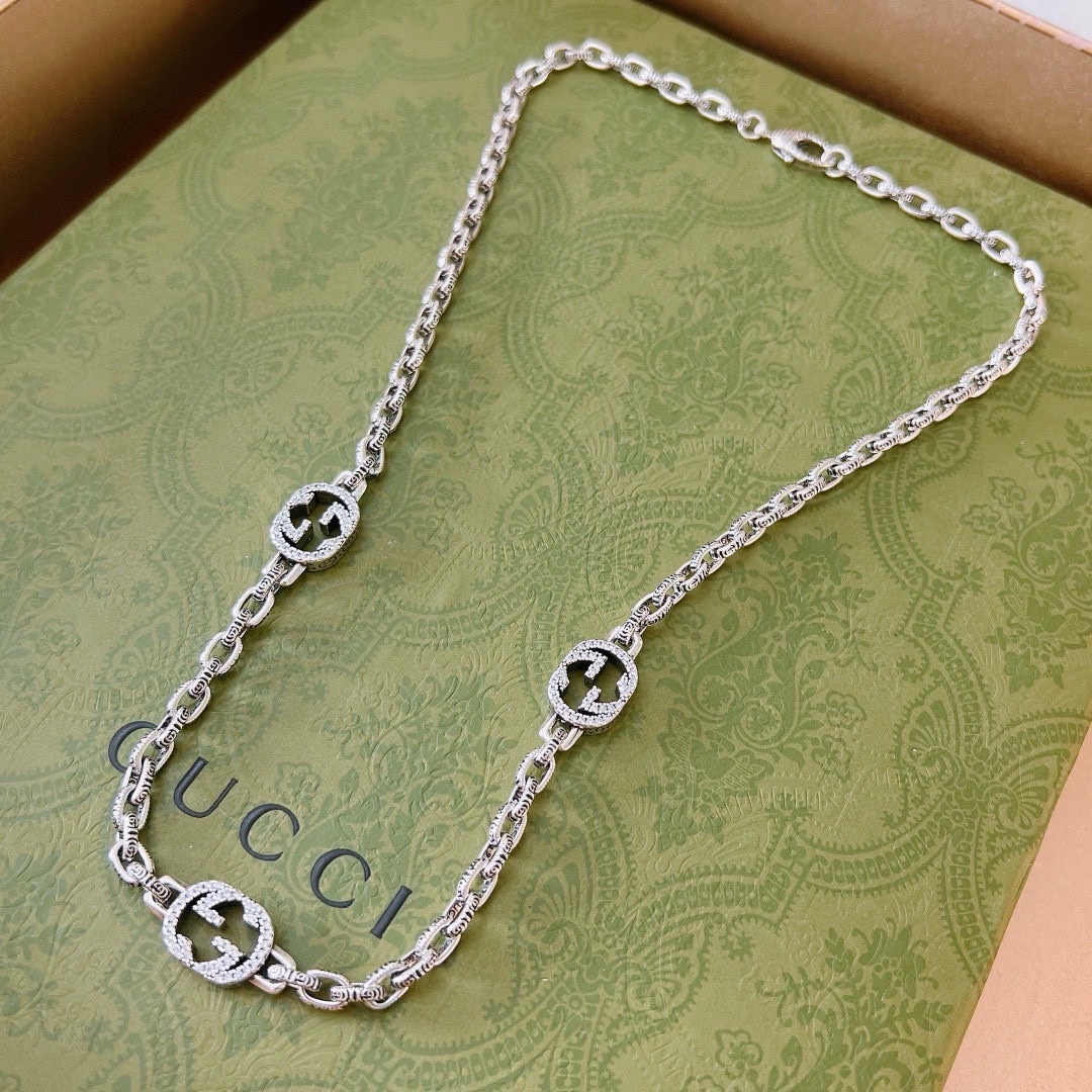 TOP GUCCI Anger Forest GG Necklace