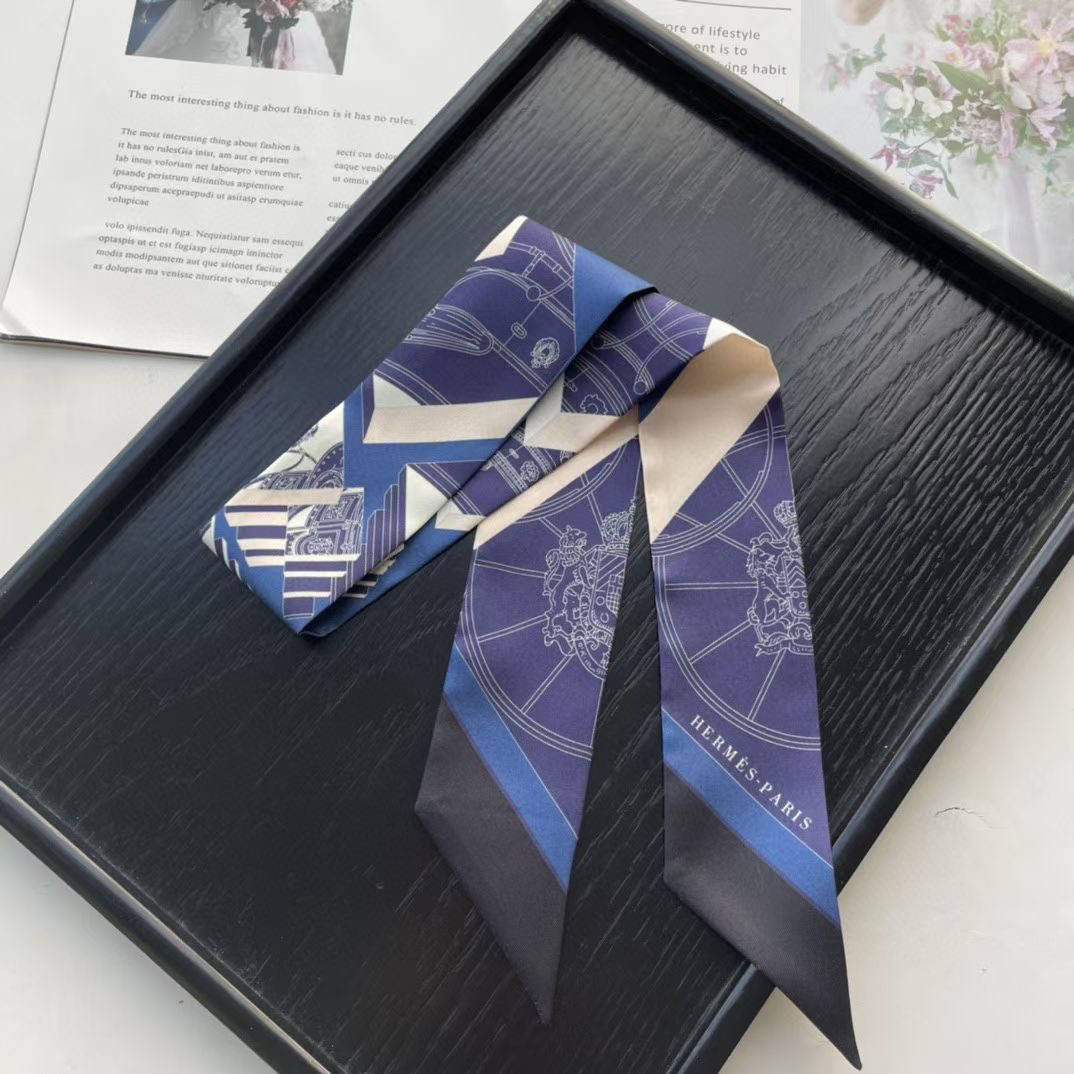 TOP HERMES Twilly Springs Springs Twilly 86 x 5 cm - Four Colours