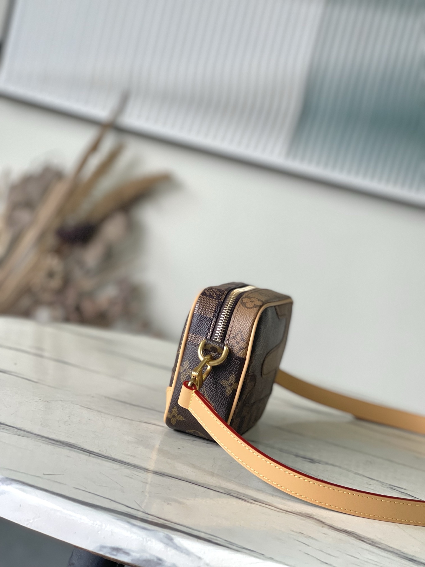 TOP Louis Vuitton LV Damier Monogram Reverse Trocadéro Bag 13 x 6.5 x 20 cm - Brown