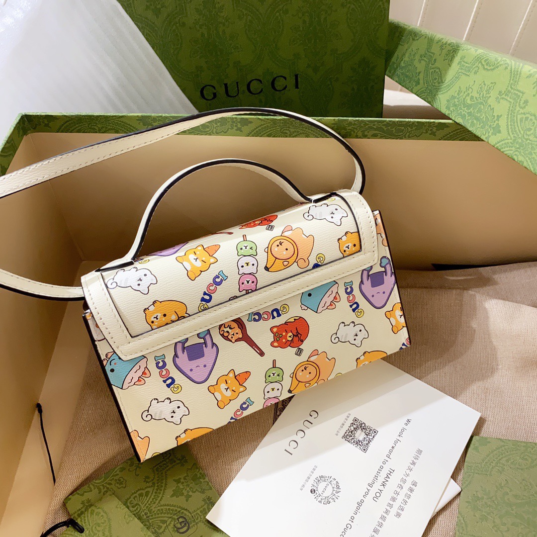 TOP GUCCI 𝗸𝗮𝘄𝗮𝗶𝗶 Bags 18cm (W) x 10cm (H) x 5cm (D)