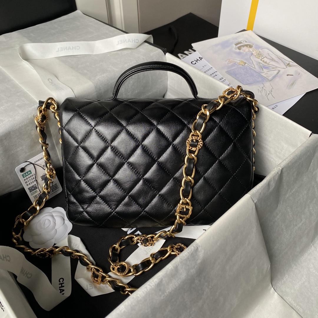 TOP CHANEL Coco Handle Bag 14.5x24x6.5cm - 3 Color
