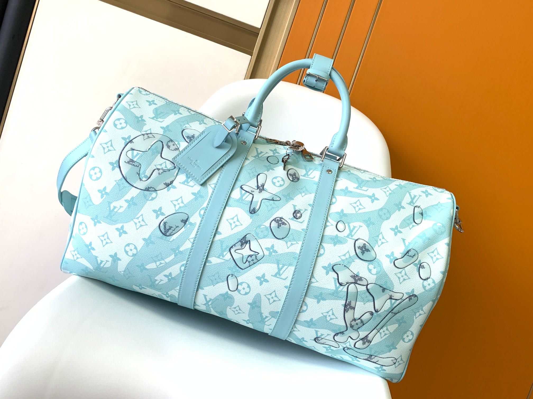 TOP Louis Vuitton LV Keepall Bandoulière 50 Leather Handbags - 50x29x23cm