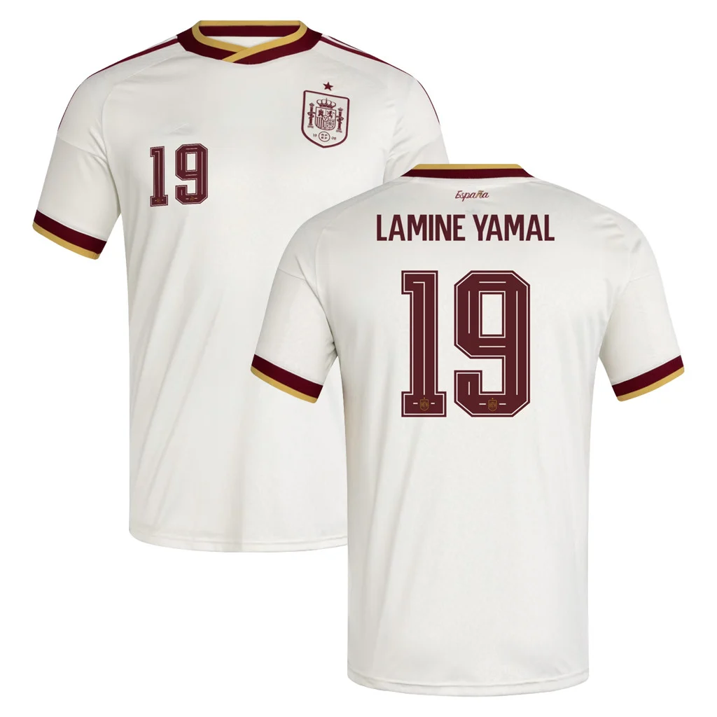 Spain Lamine Yamal Away Soccer Jersey World Cup 2026