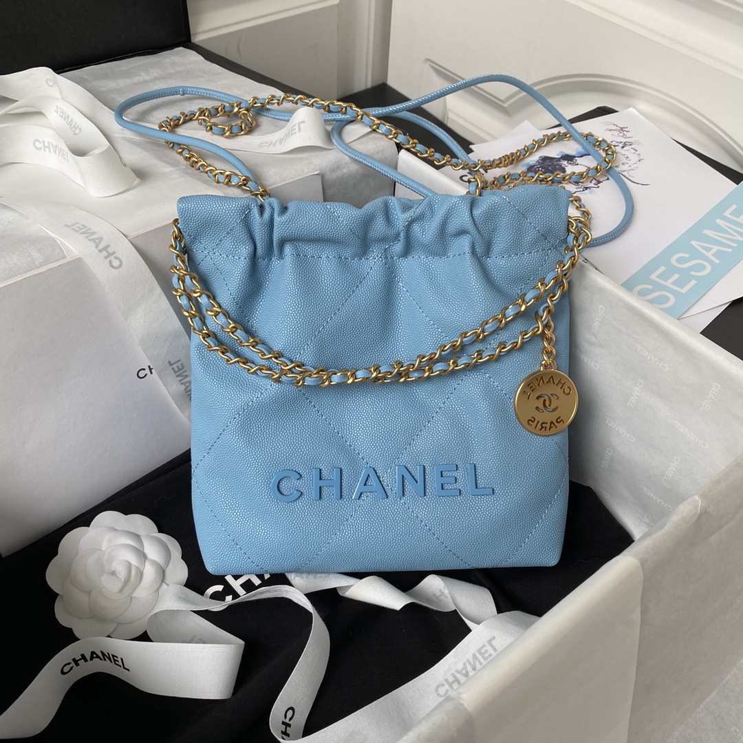 TOP CHANEL 22 Bag mini 19x20x6cm - 3 Color