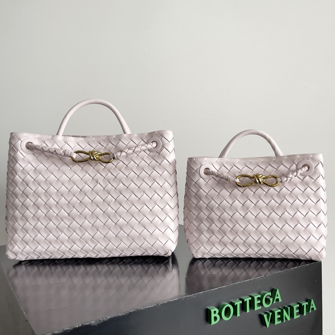 TOP Bottega Veneta BV Andiamo Bag 25x22x10.5cm/32x24x12cm - Pink