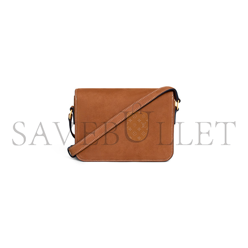 CELINE TEEN TRIOMPHE BAG IN NUBUCK CALFSKIN 188423GR5.02CM (18.5*13.5*7cm)