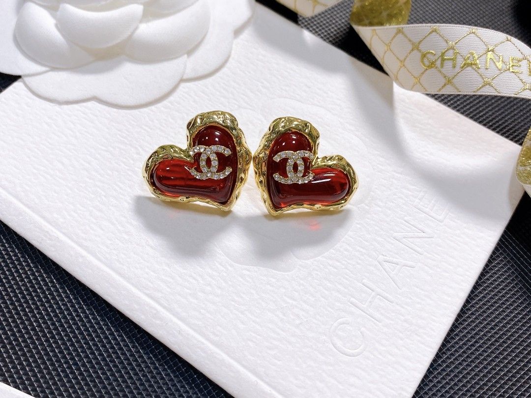 TOP CHANEL Earrings - Red