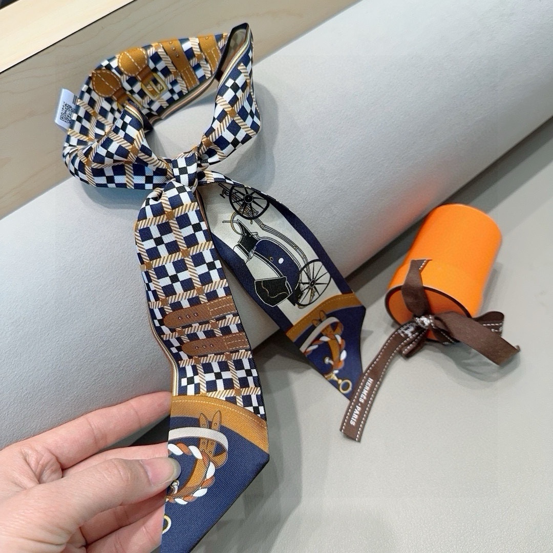 TOP HERMES Twilly Scarf 90 x 6 cm - 6 Colours