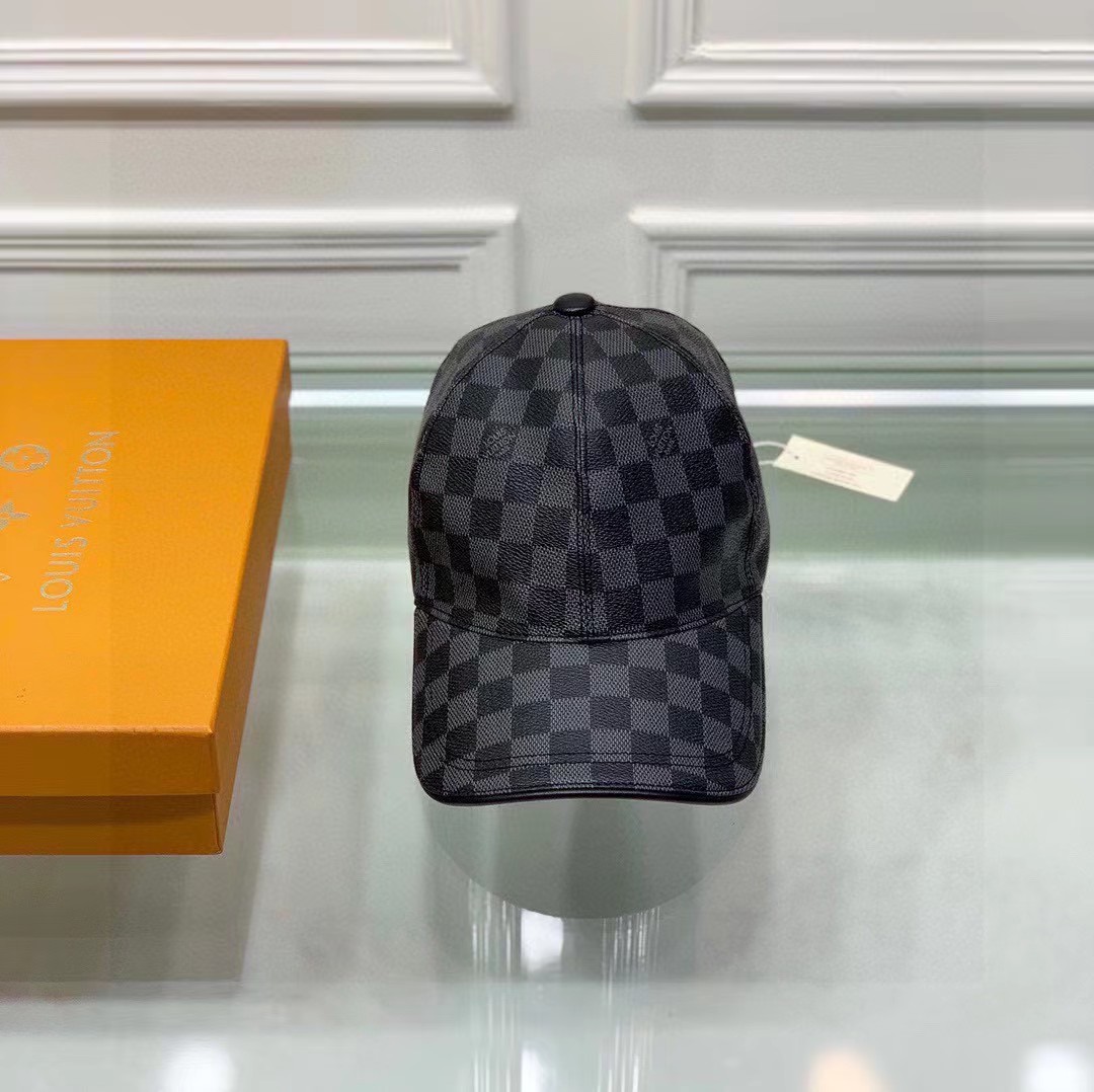 TOP Louis Vuitton LV Baseball Hat Canvas - Black - Damier Azur