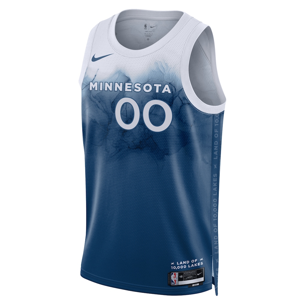Custom Minnesota Timberwolves 2023/24 Jersey - Blue - City Edition