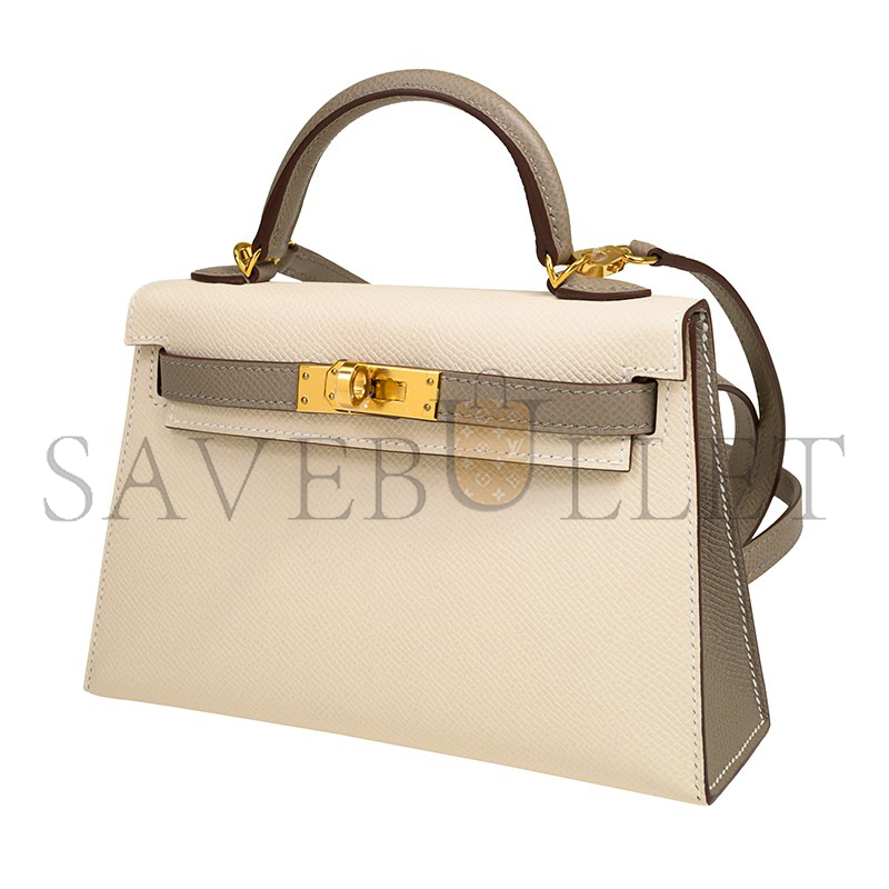 HERMES MINI KELLY EPSOM GOLD HARDWARE 195592 (19*12*5.5cm)