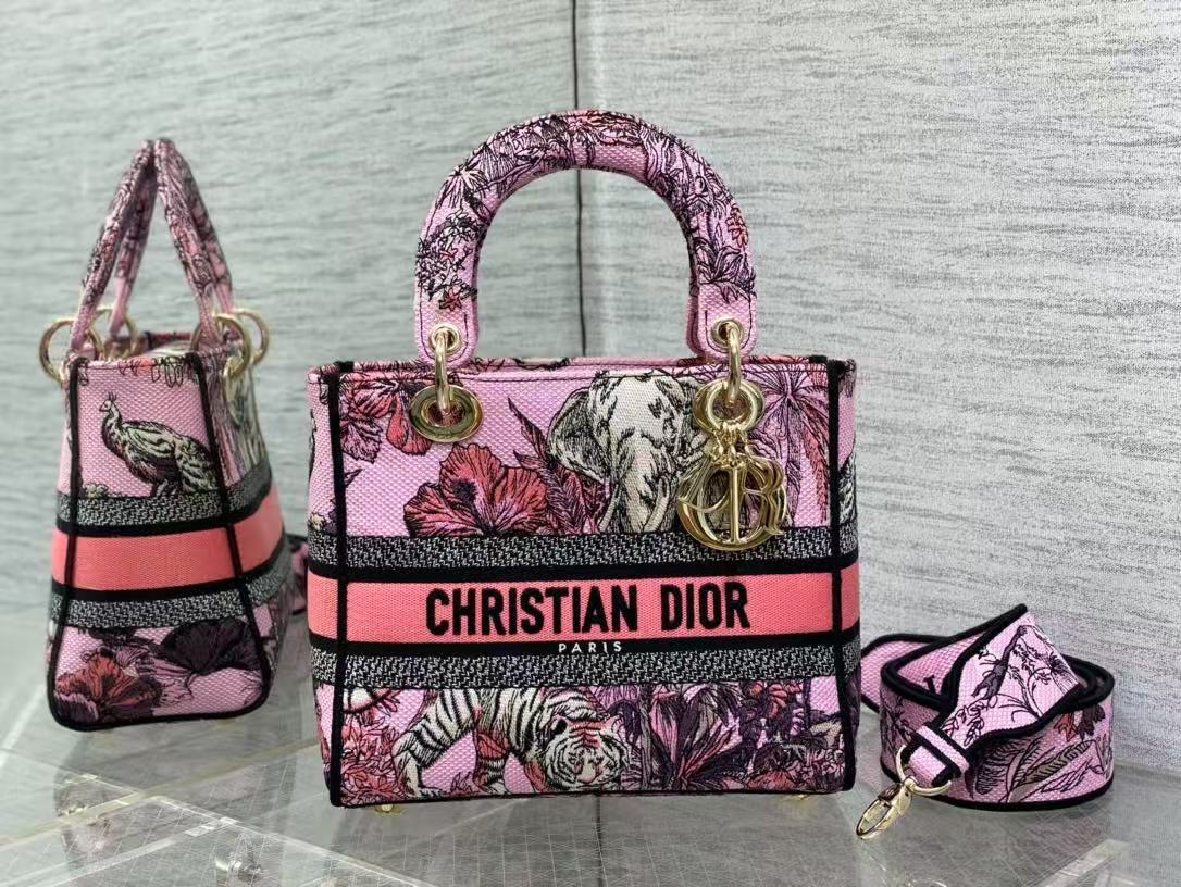 TOP Christian Dior Lady Dior Bag 24*11*20cm - Pink