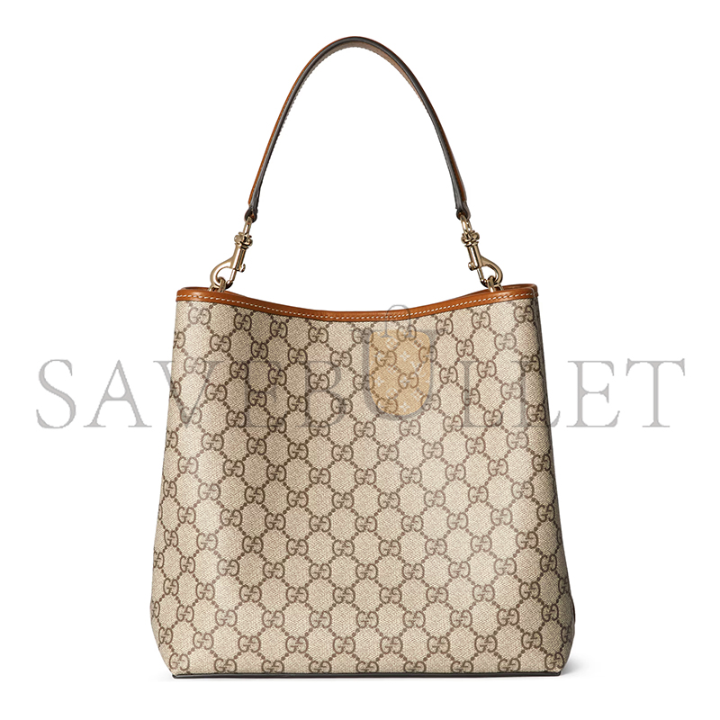 GUCCI GG EMBLEM MEDIUM BUCKET BAG 815103 (25*25*15.5cm)