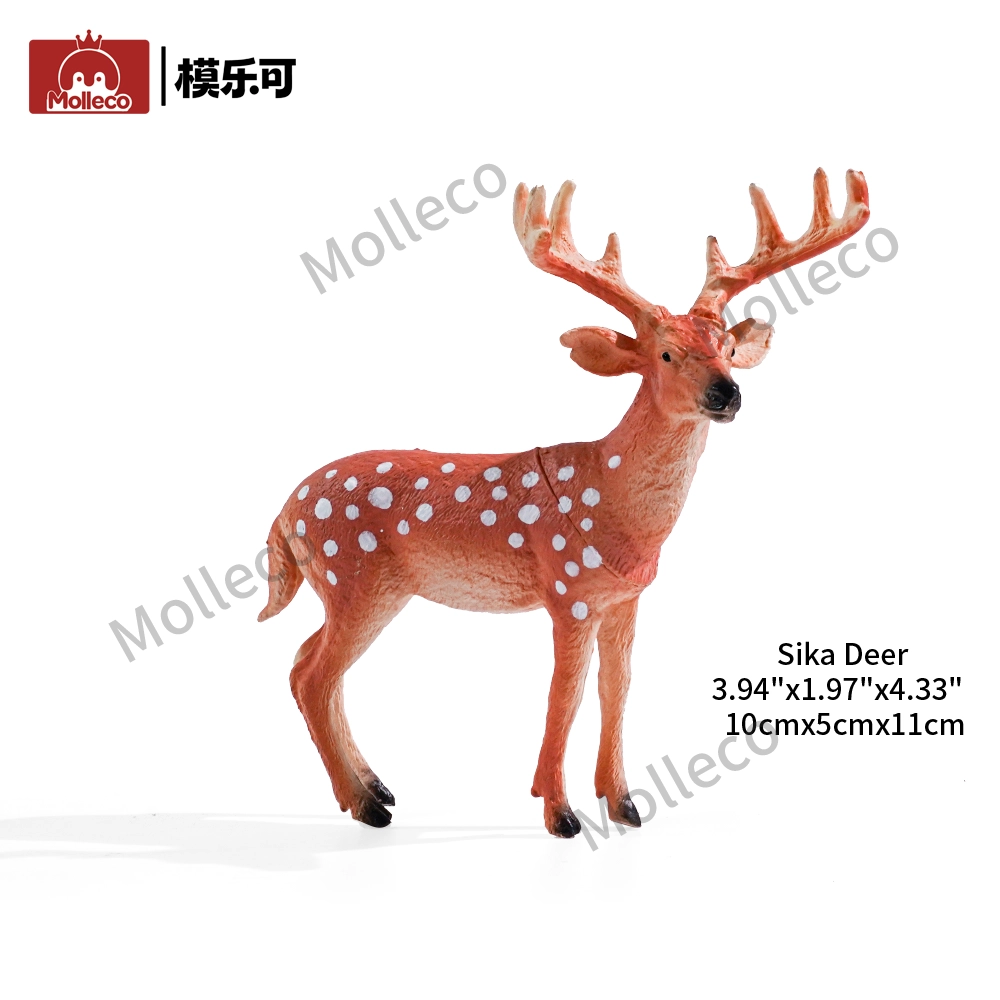 Molleco Animal Figure Toys for Kids and Children Sika deer CP049-2