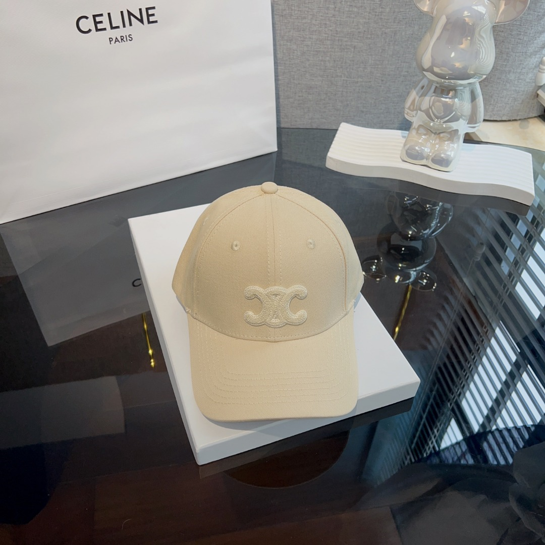 Ceiline Embroidered Lettered Baseball Cap  Sunhat （Replica）