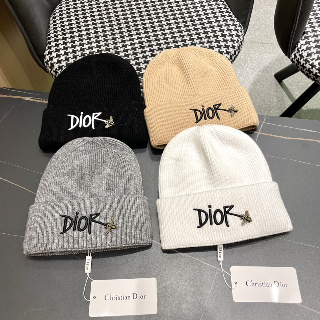 TOP Christian Dior Knitted Wool Hat - 4 Color