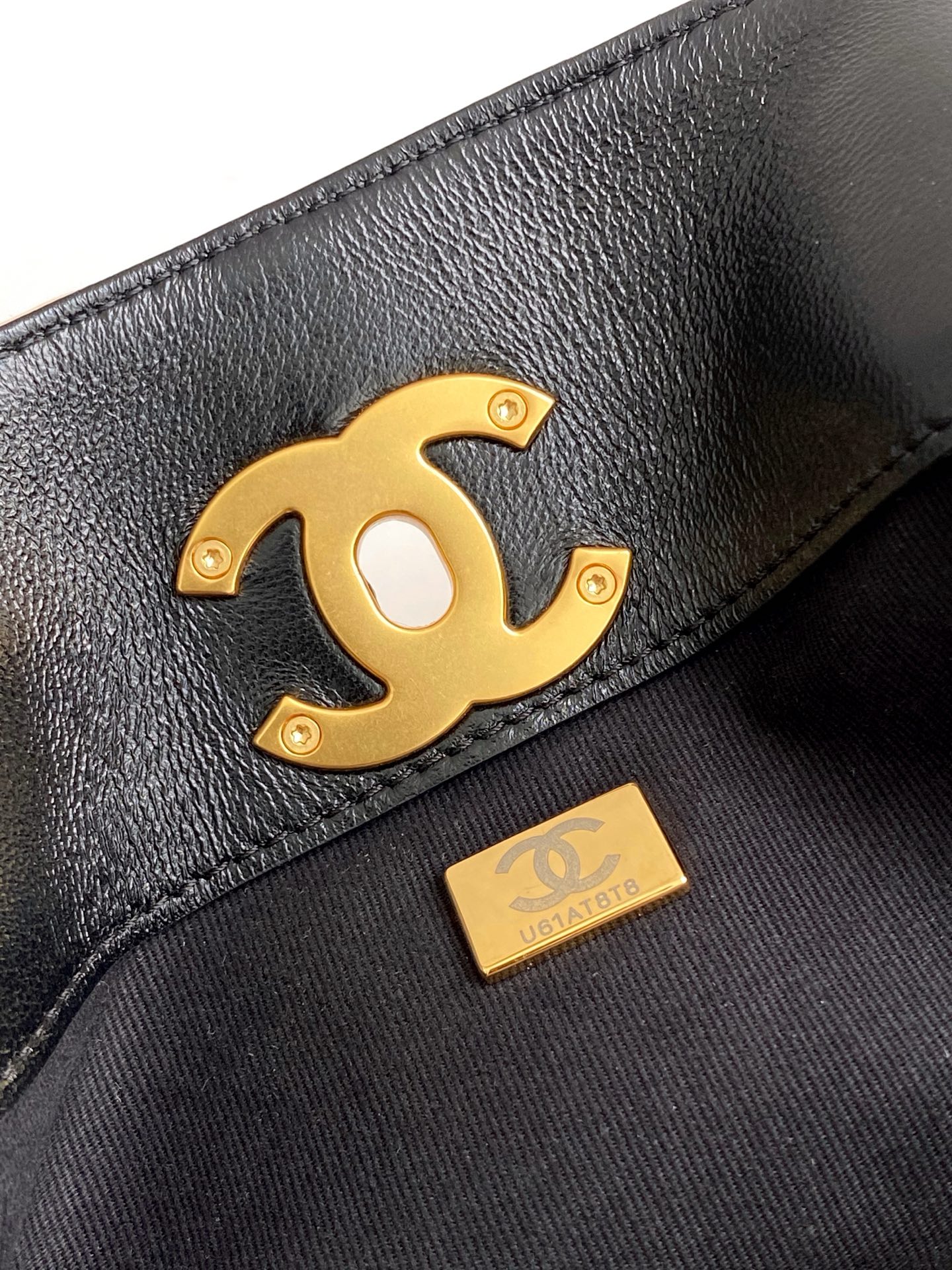 TOP CHANEL Suede Bag 36-24-12 cm - Brown and Black