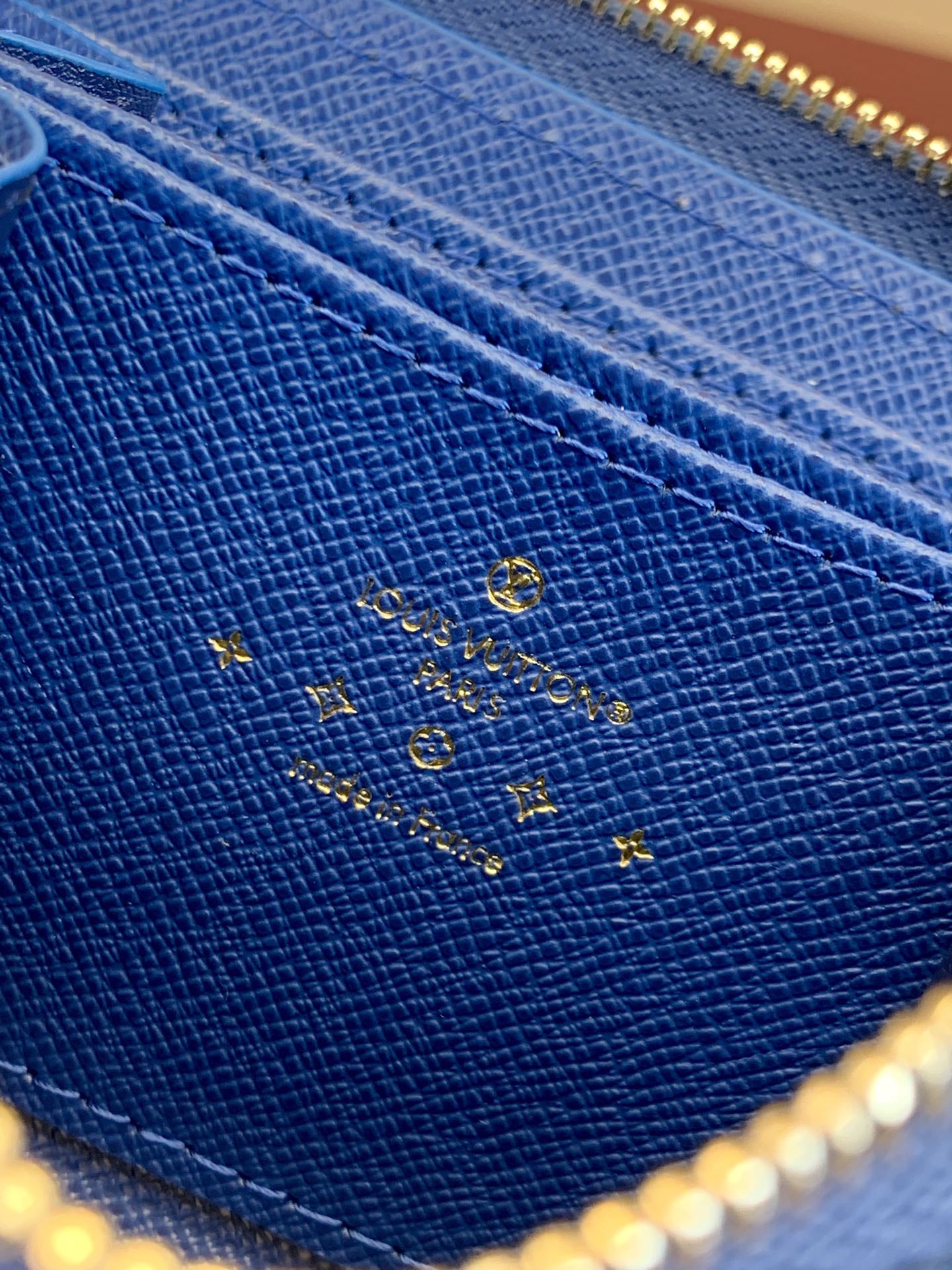 TOP Louis Vuitton LV Zippy Wallet 11x8.5x2cm - Monogram Denim Blue