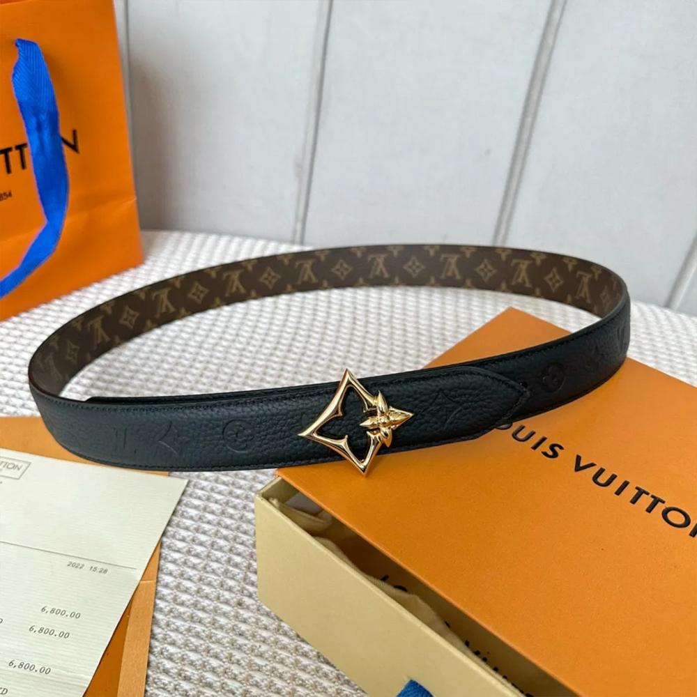 Louis Vuitton LV Leather Belts (Replica)