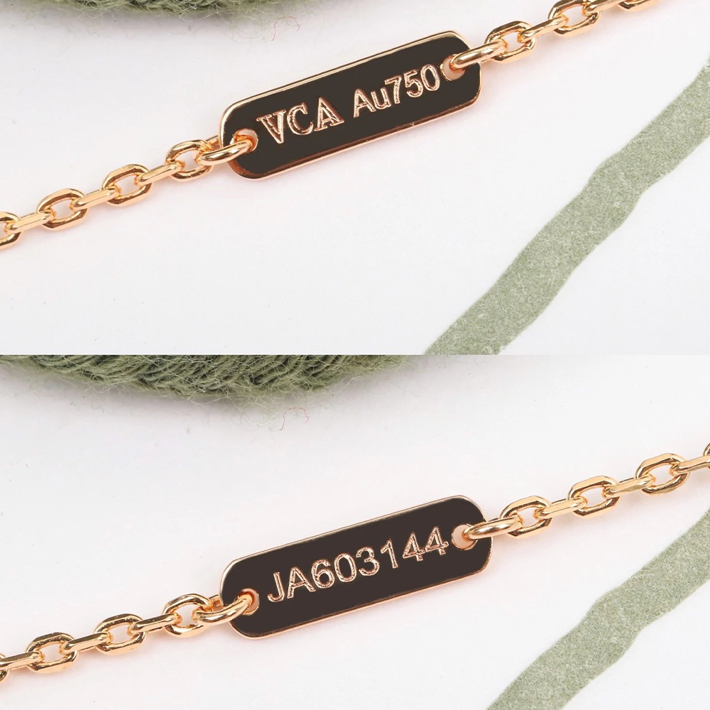 Van Cleef&Arpels VCA alhambra Natural rhodonite Necklace