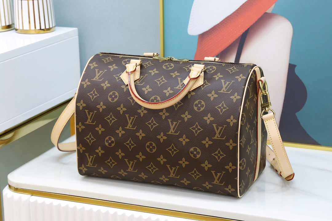 TOP Louis Vuitton LV  Speedy 30 Bag 30x21x17cm-Brown
