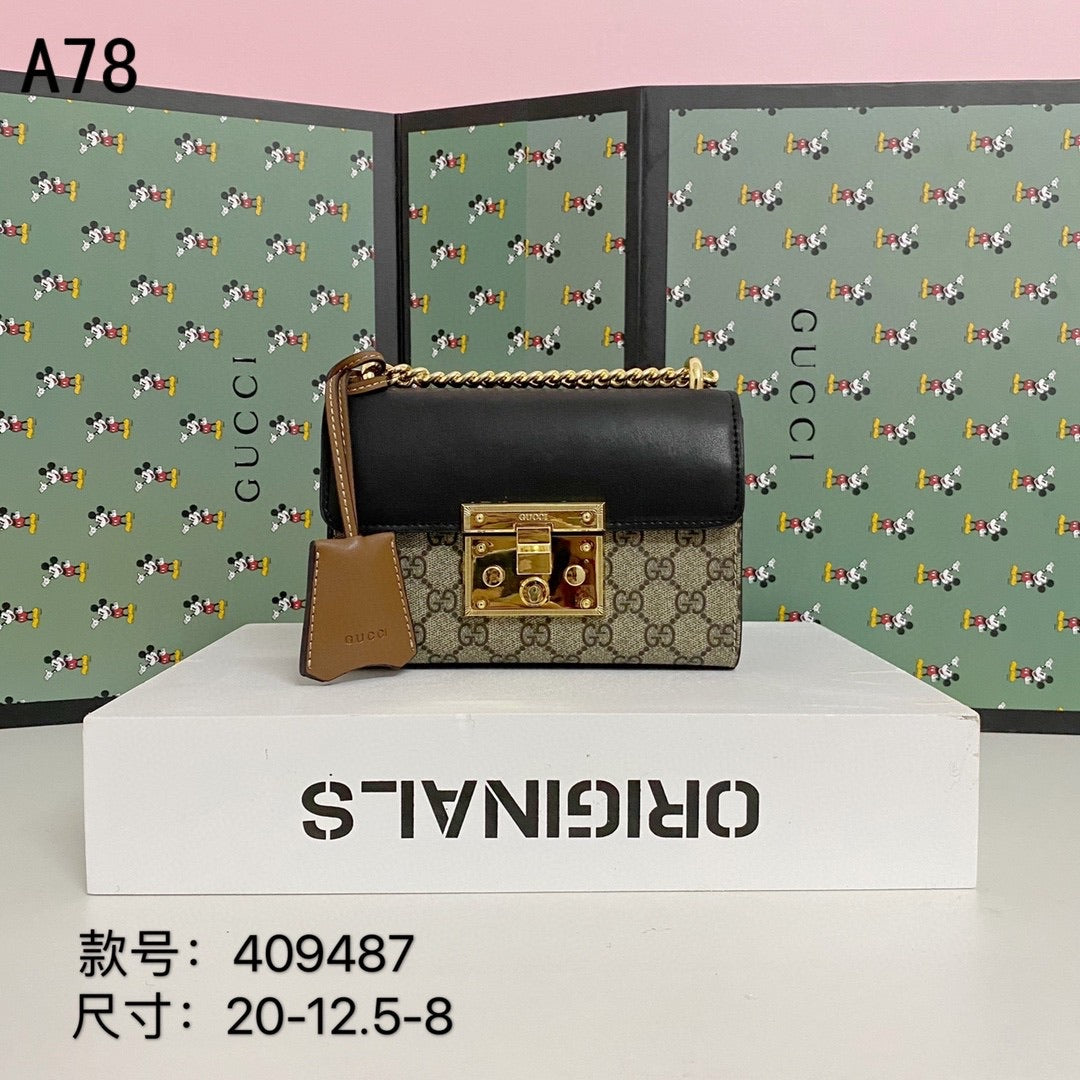 TOP GUCCI Padlock Small Shoulder Bag - BROWN