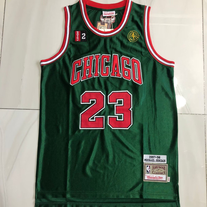 Michael Jordan Chicago Bulls Jersey 23 Green MN