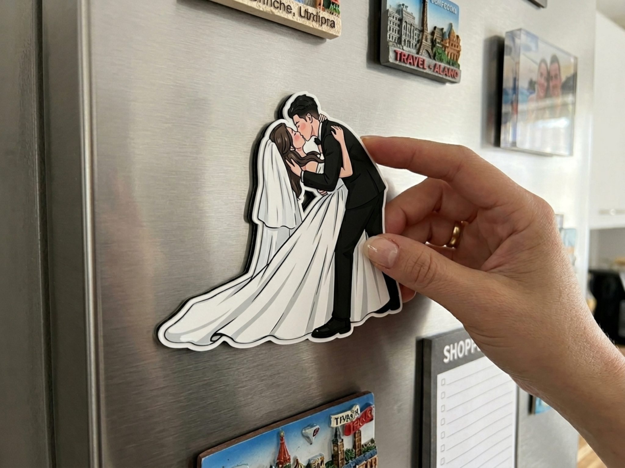 Custom Q-version NFC refrigerator magnet