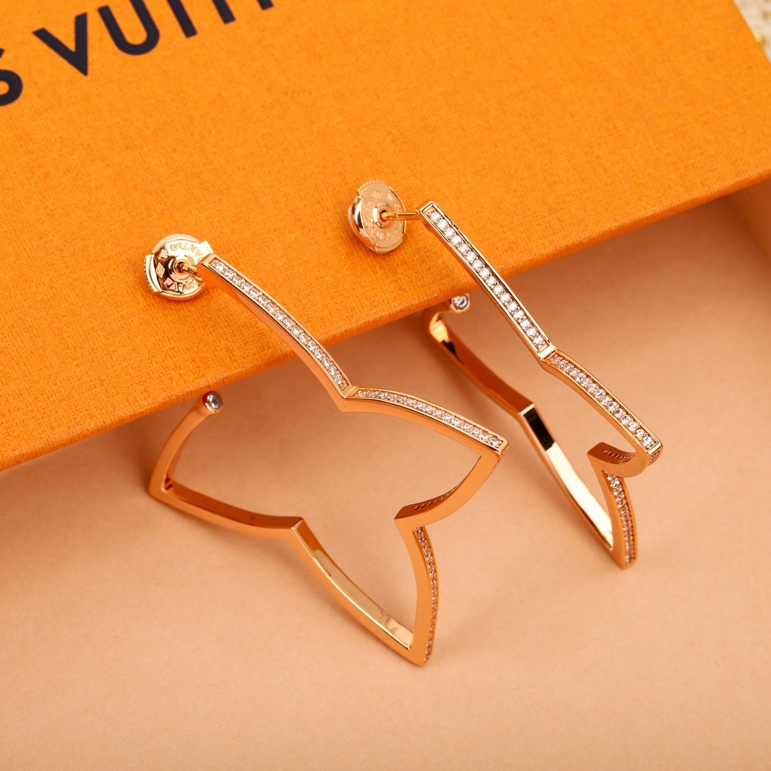 TOP Louis Vuitton LV XL Hoop  Earrings