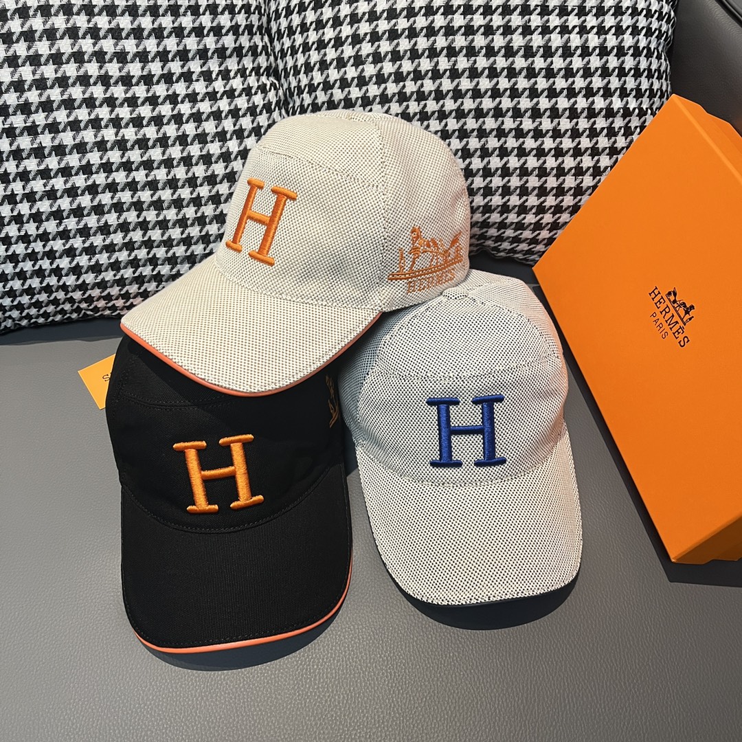 TOP HERMES Breathable Canvas Baseball Cap - 3 Colors