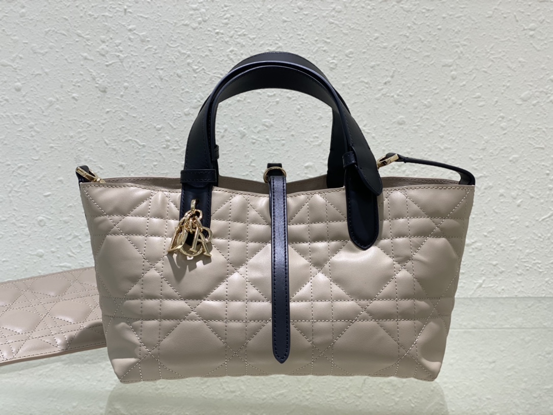 TOP Christian Dior Toujours Handbag 23x15x15cm/28.5x19x21cm - Pink
