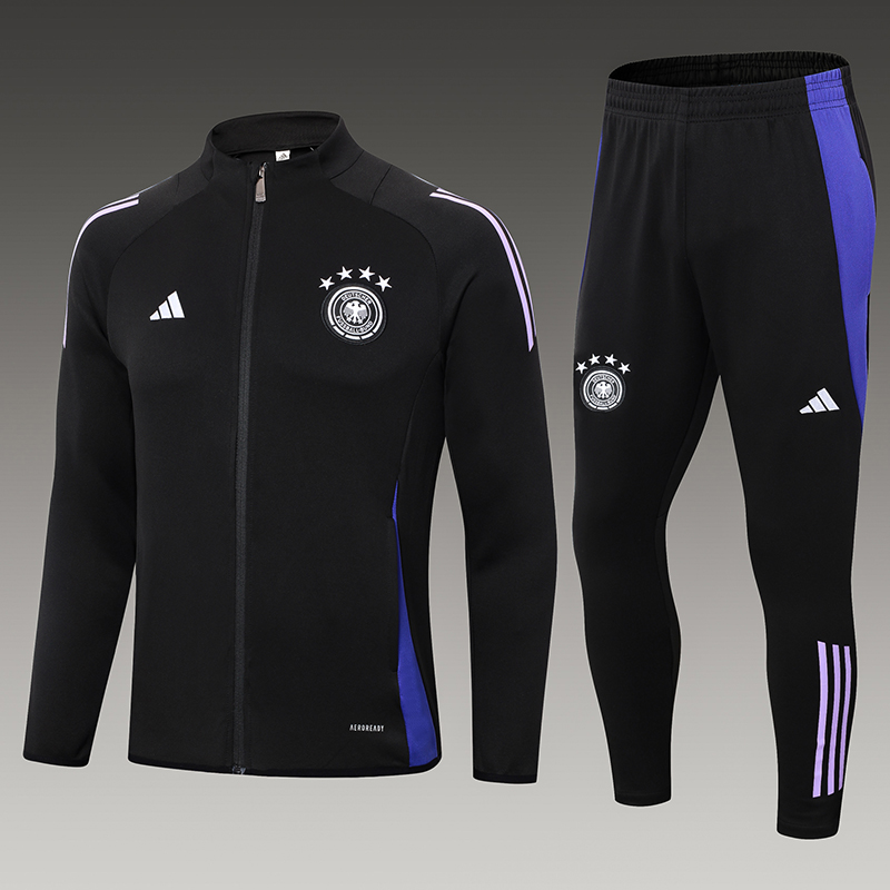 2024-25  Germany Black  Football Half Pull Training Suit