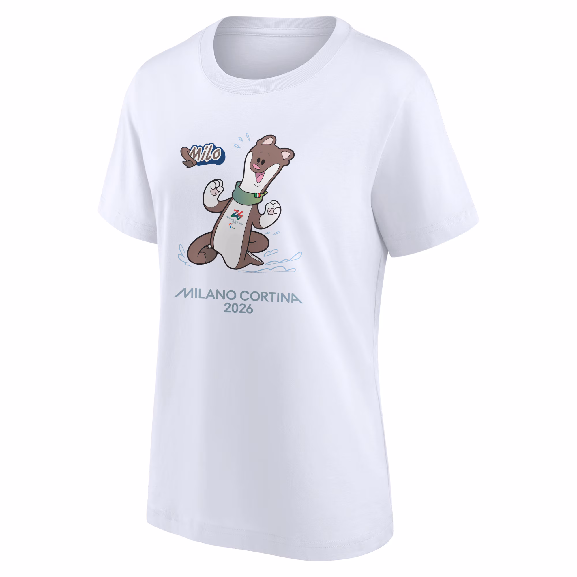 Milano Cortina 2026 Paralympics Mascotte Graphic T-Shirt - Womens