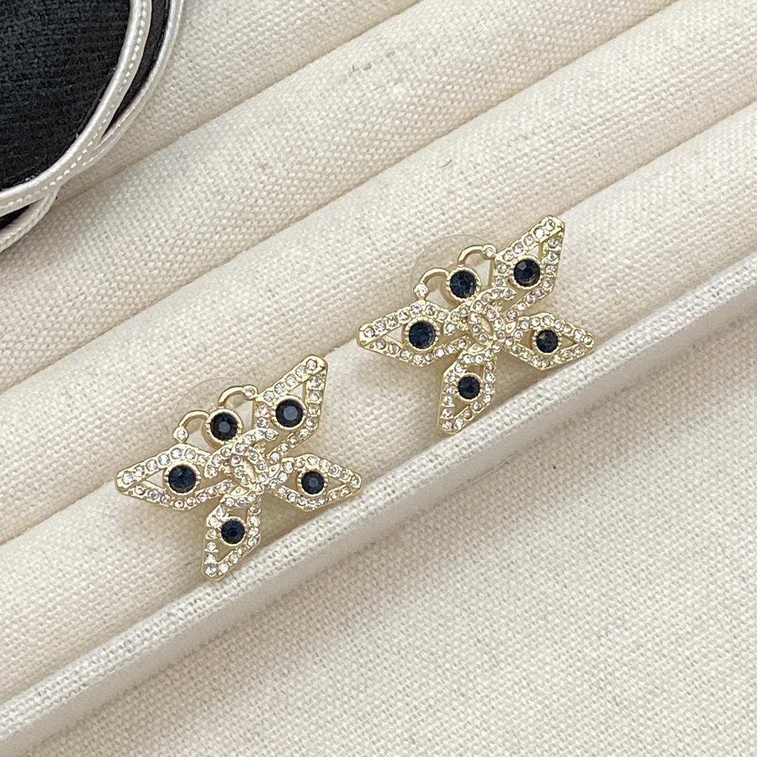 TOP CHANEL Butterfly Earrings- 3 Colors