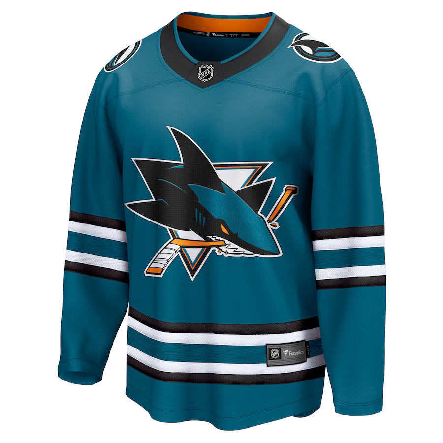 San Jose Sharks NHL Fanatics Breakaway Home Jersey
